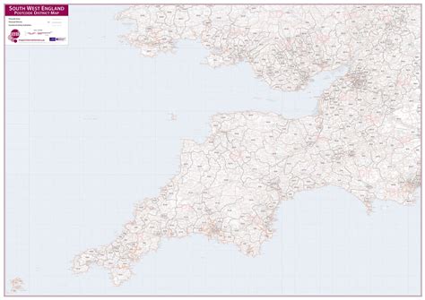 South West England Postcode District Map