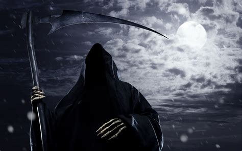 Grim reaper illustration, death, Grim Reaper, scythe, fantasy art HD wallpaper | Wallpaper Flare