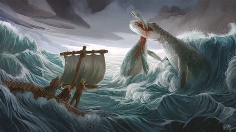 ArtStation, artwork, sea, waves, fantasy art, creature, HD Wallpaper | Rare Gallery