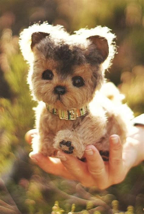 Realistic animal toy by RealisticToy. Interior stuffed puppy yorkshire terrier for home ...