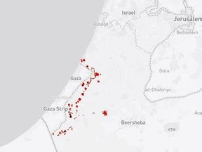 Interactive map visualizes tragic impact of Hamas attacks on Israel | National Post