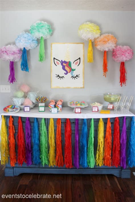 Unicorn Party - Decorations and Food