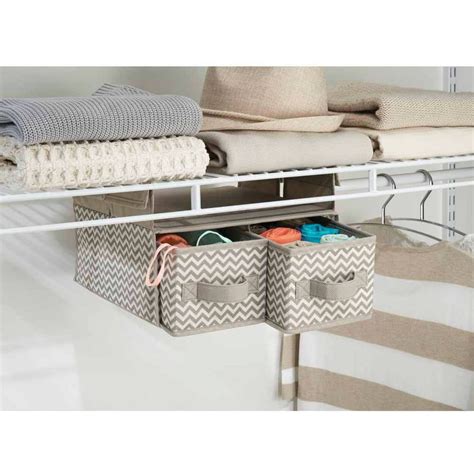 iDesign 2 Drawers for Wire Shelving Hanging Closet Organizer, Gray - Walmart.com