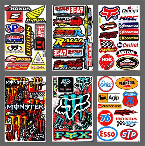 Stickers Sheets Decal Honda HRC Stickers Motorcycle Racing - Etsy