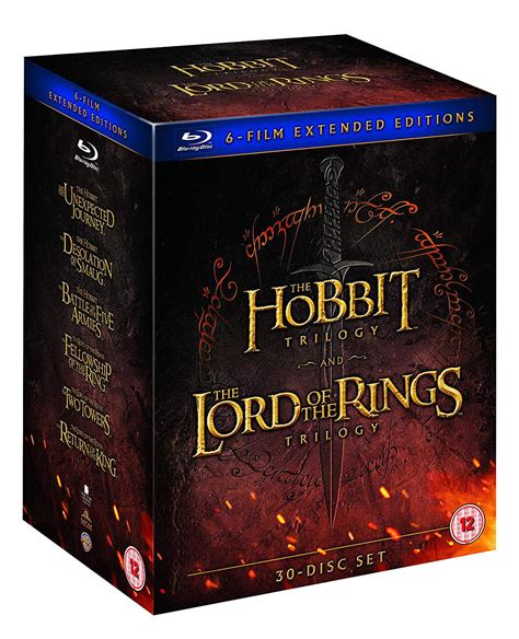 The Lord Of The Rings Trilogy and The Hobbit Trilogy: 6-Film Extended Edition Collection (Region ...