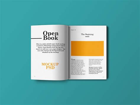 Open Book Mockup PSD - GraphicsFuel