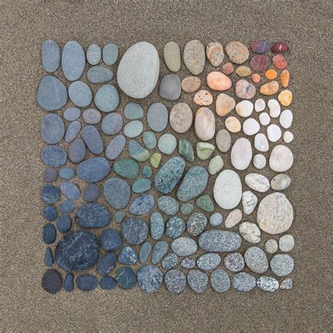 Stones arranged by colour : r/pics