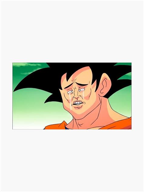 "Goku funny face sticker " Sticker for Sale by Hoolliday | Redbubble