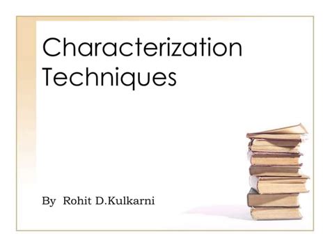 Characterization techniques | PPT