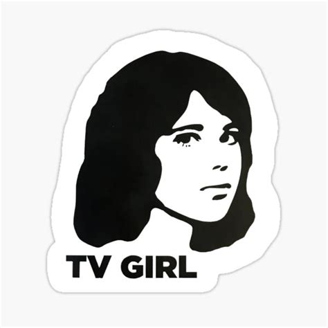 "TV GIRL" Sticker for Sale by georgiadobbyn | Redbubble