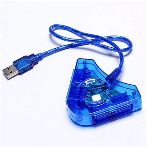 Joypad Game USB Dual Player Converter Adapter Cable For PS2 Attractive Dual Playstation 2 PC USB ...