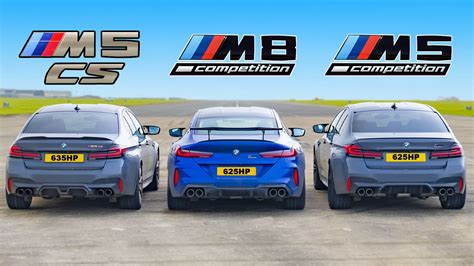 [Vídeo] BMW M5 CS vs. M5 y M8 Competition: Adivina el orden