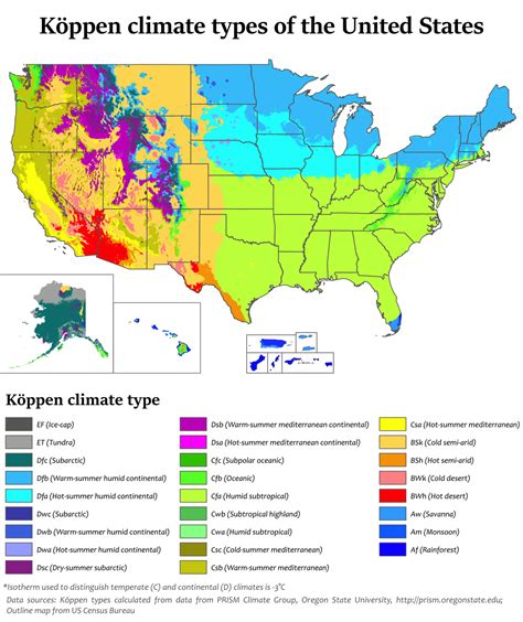 Climate of the United States - Wikipedia | Climates, The unit, Map