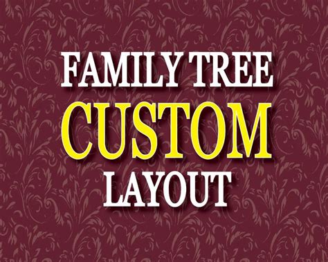 CUSTOM LAYOUT Photo Family Tree