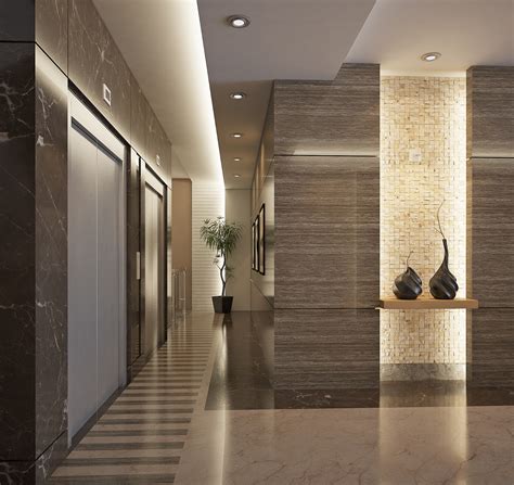 Modern Residential Entrance Lobby :: Behance