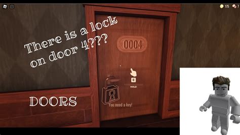 There is a lock on door 4??? roblox doors - YouTube