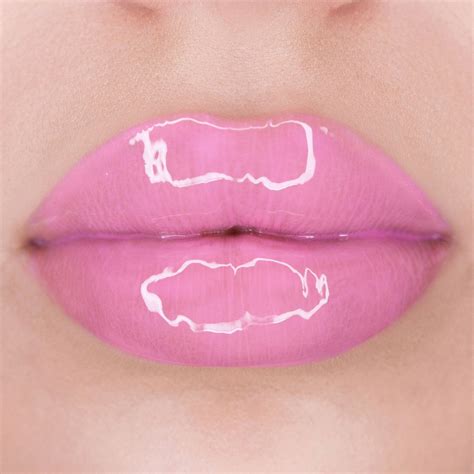 Pink Lip Gloss Lips