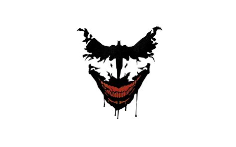 Download wallpaper 3840x2400 joker, smile, minimal, art 4k wallaper, 4k ...