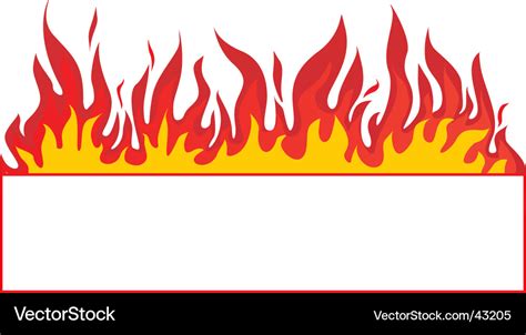 Fire banner background Royalty Free Vector Image