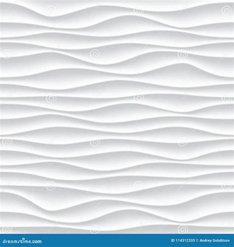 White Wave Pattern Vector Abstract 3D Background Stock Vector - Illustration of realistic ...