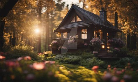 Cottage in the forest wallpaper nature by xRebelYellx on DeviantArt