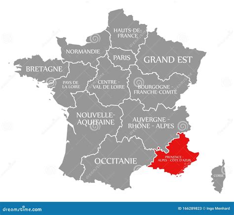 Map Of France Provence Region - States Of America Map