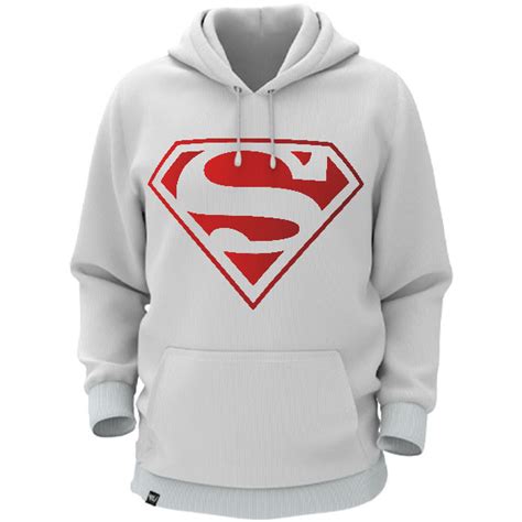 Unleash Your Inner Hero with a Superman Logo Print Hoodie