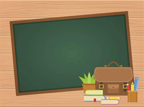 Blank Chalk Board Back to school poster 678429 Vector Art at Vecteezy