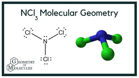 NCl3 Molecular Geometry, Bond Angles & Electron Geometry (Nitrogen ...