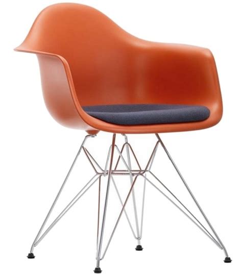 Eames Plastic Armchair DAR With Cushion Vitra - Milia Shop