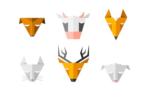 Triangle animals signs | Icons ~ Creative Market