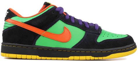 Nike Sb Dunk Low Green Spark Hoop Orange for Men - Lyst