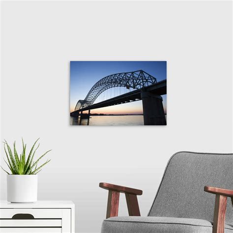 Hernando Desoto Bridge over the Mississippi River, Memphis Wall Art, Canvas Prints, Framed ...