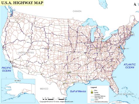 Map Of Usa Roads – Topographic Map of Usa with States