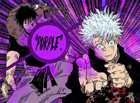 My colored version of Hollow Purple : r/JuJutsuKaisen