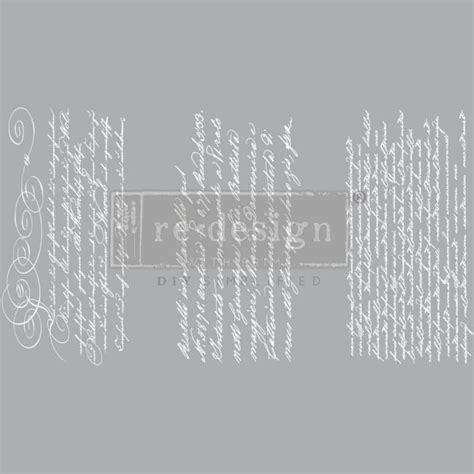 secret letter II – sm transfers (3) 6″x12″ - Milk Paint