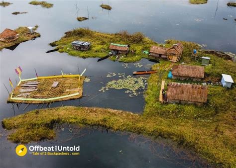 Aerial view of the Loktak Lake Manipur | Tale of 2 Backpackers