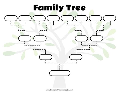 Blank Family Tree Template – Free Family Tree Templates