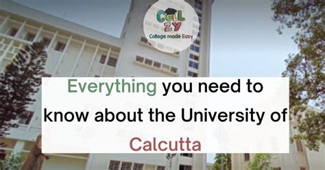 Everything you need to know about the University of Calcutta.