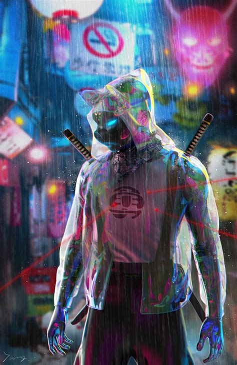 Neon Samurai Cyberpunk Wallpapers - Wallpaper Cave