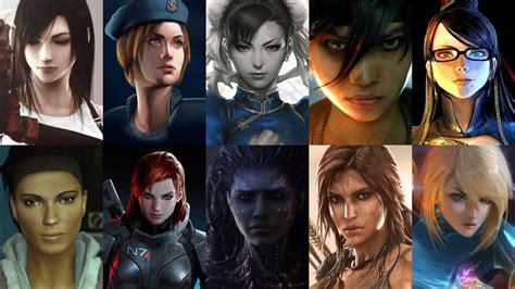 Top 10 Strong Female Video Game Characters by HeroCollector16 on DeviantArt