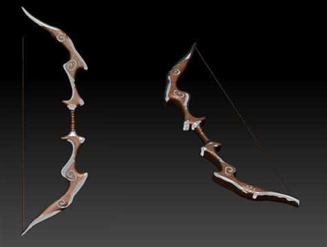 Nightingale Bow (Skyrim weapon) | ZBrush on Behance