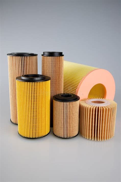 Different Types of Car Air Filters. Stock Photo - Image of fuel ...