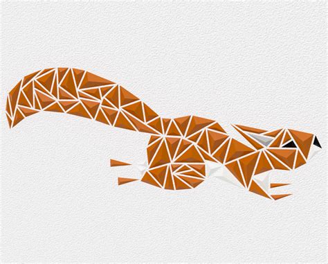 geometric squirrel 3D wall art by Seemomster | Download free STL model | Printables.com