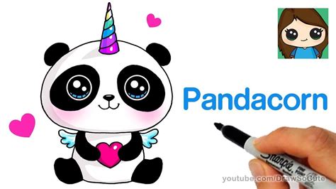 36+ Draw So Cute Pandacorn Coloring Pages | Free Wallpaper