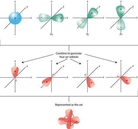 quantum chemistry - What are the $sp^3$ orbital bond directions relative to a Cartesian ...