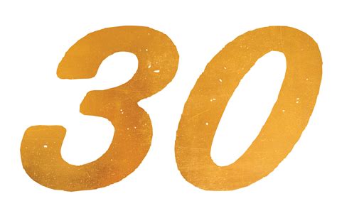 30 Number PNG Transparent Images