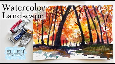 Fall Watercolor Landscapes