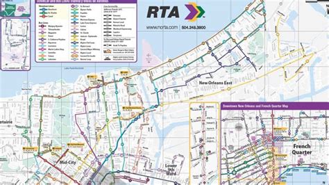 New Orleans Bus Routes Map