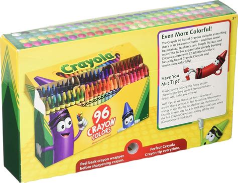 Crayola Big Box Of 96 Crayons With Sharpener - img-Abetzi